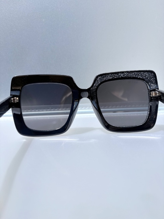 Gucci Rainbow Glitter Black Oversized Square Sunglasses GG0328S main image 9